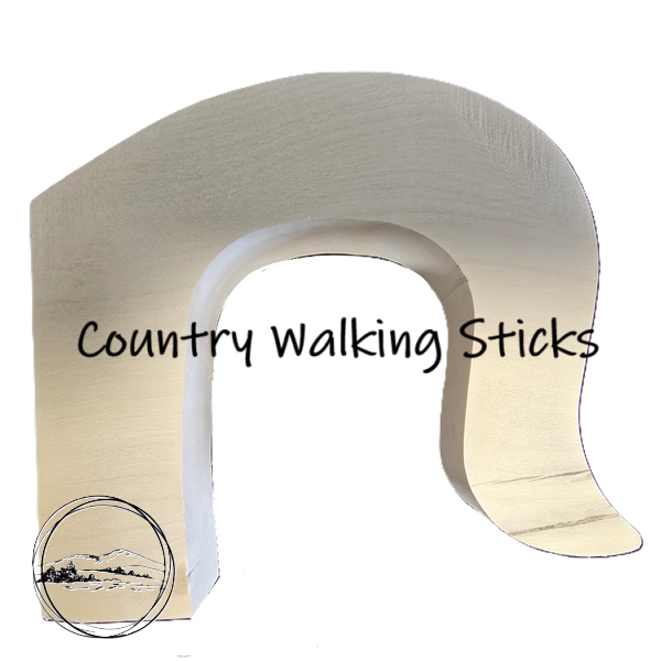Solid English Holly Crook Stick Handle Blank