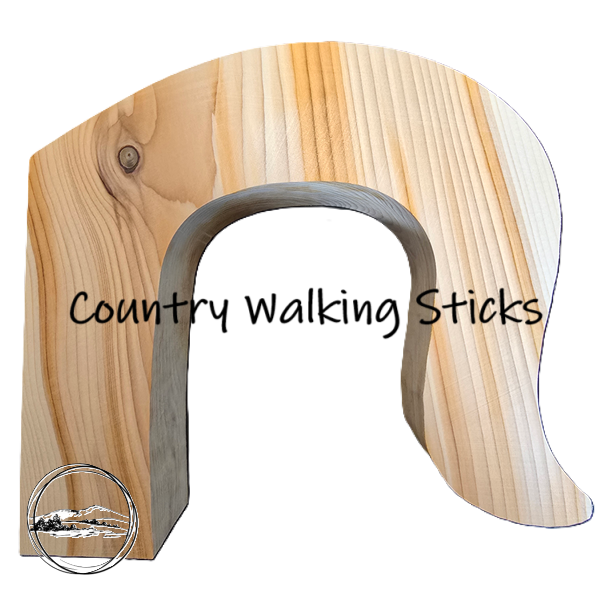Solid English Yew Crook Stick Handle Blank