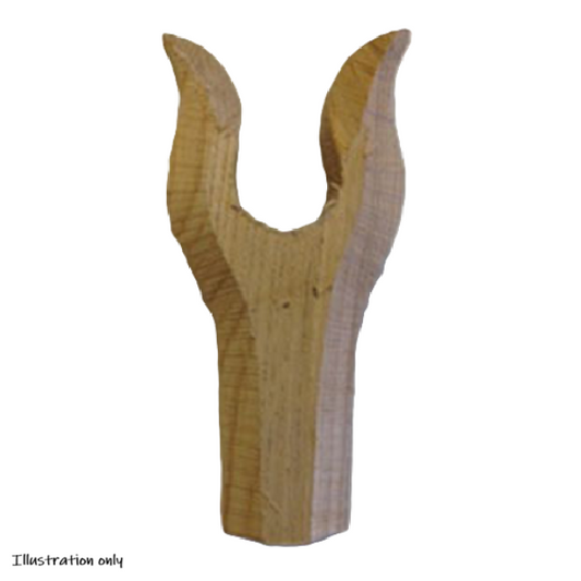 Solid English Alder Lyre-Thumb Stick Handle Blank