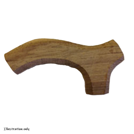 Solid English Elm Regency Stick Handle Blank