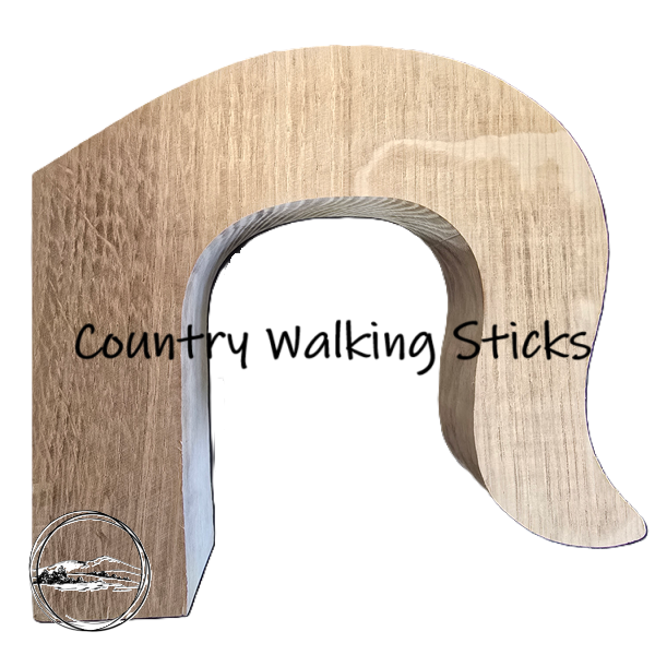 Solid English Oak Crook Stick Handle Blank