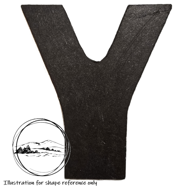 Solid English Acacia V-Shaped Thumb Stick Handle Blank