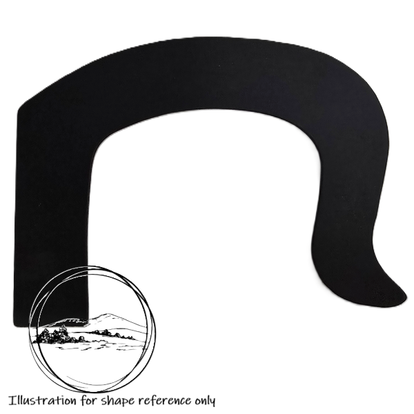 Solid English Alder Crook Wide Stick Handle Blank