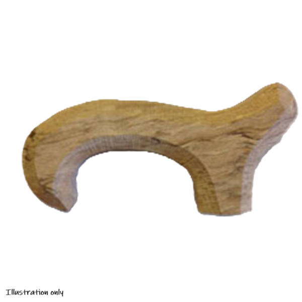 Solid English Pear Derby Stick Handle Blank