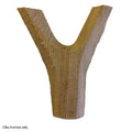 Solid English Acacia V-Shaped Thumb Stick Handle Blank
