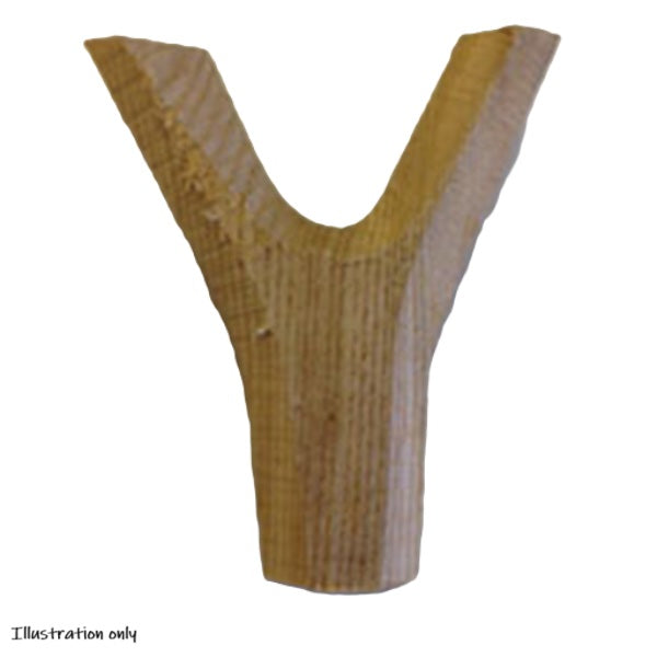 Solid English Plum V-Shaped Thumb Stick Handle Blank