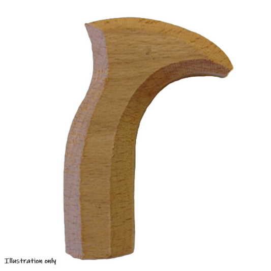 Solid English Ash Hiker Stick Handle Blank