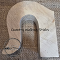 Solid English Hornbeam Crook Narrow Stick Handle Blank