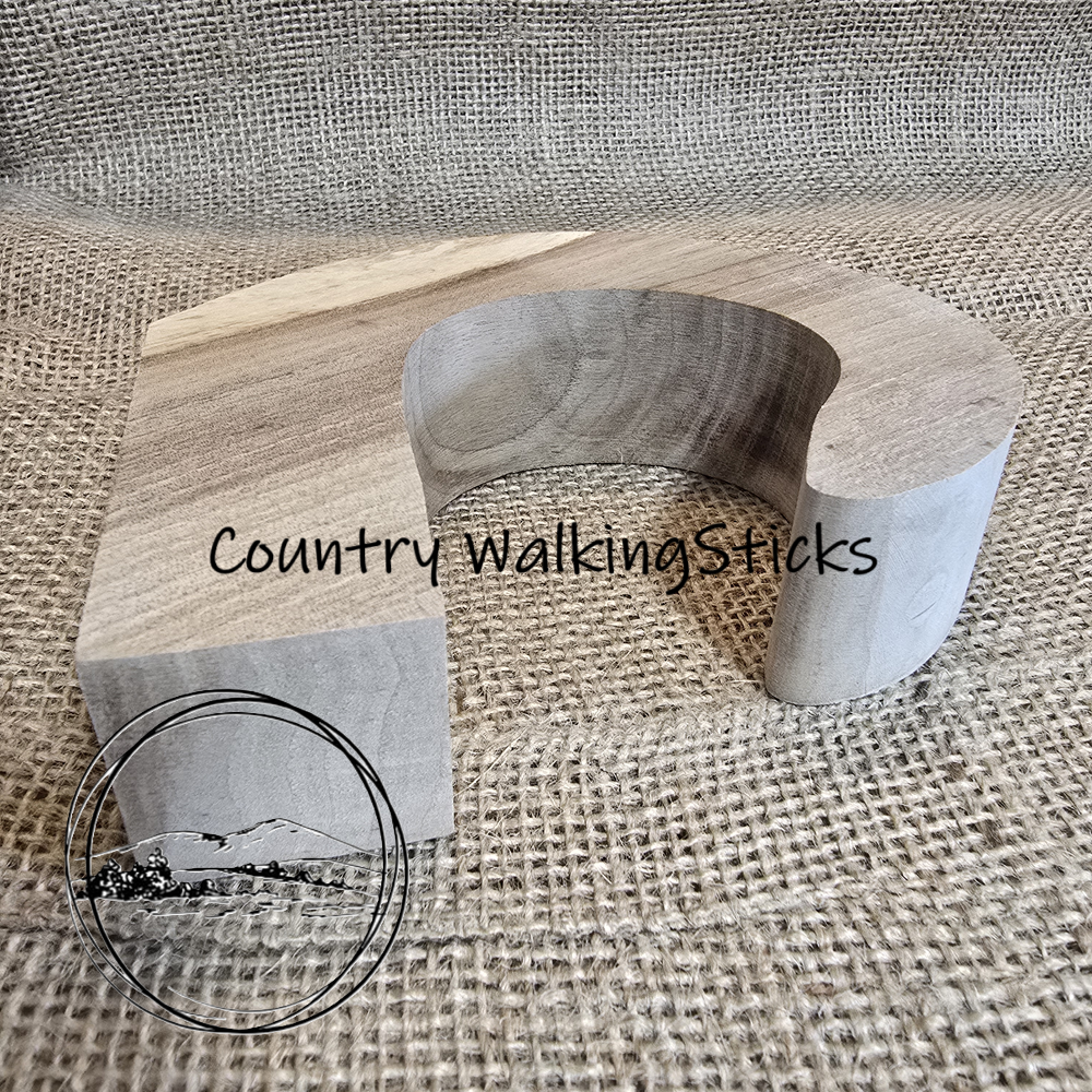 Solid English Walnut Market Stick Handle Blank